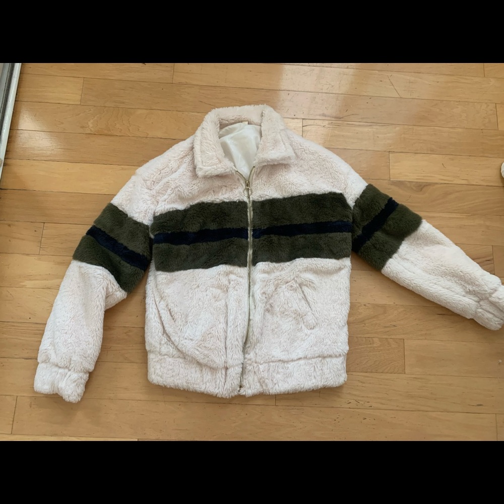 Retro faux fur jacket